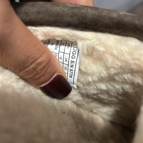 Scuff Slippers w/Fur, Tan Brown Men's Size US 13 - Picture 5 of 5